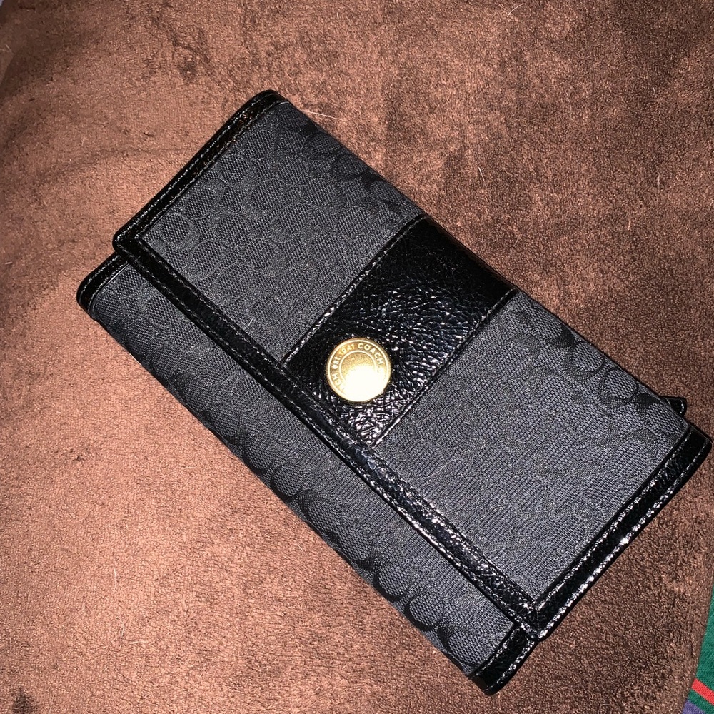 Coach checkbook wallet